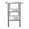 Emma and Oliver NSF Certified Stainless Steel 18 Gauge Work Table with 1.5" Backsplash and 2 Undershelves